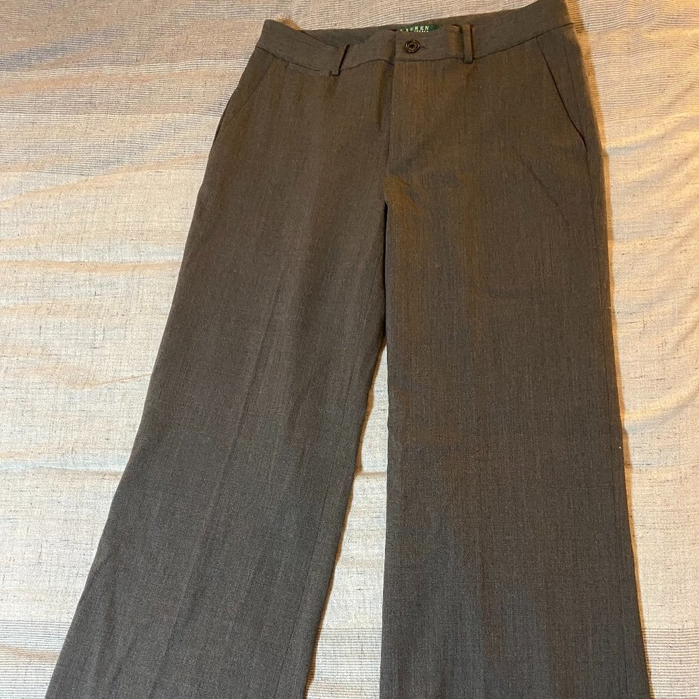 Ralph Lauren - Women's - Size 8 Grey Wool Pants!